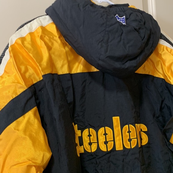 VTG - STARTER PRO LINE Pittsburgh Steelers Puffer Jacket Youth - XL - Picture 3 of 15